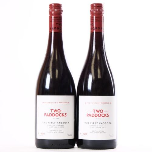 (2) 2013 Two Paddocks The First Paddock Pinot Noir, Gibbston