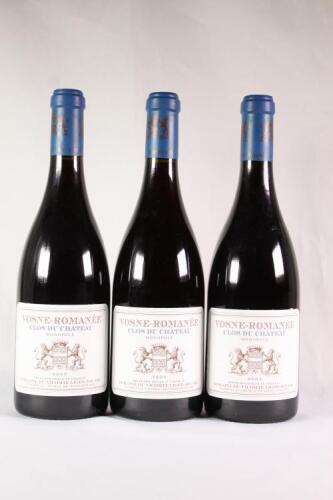 (3) 2002 Domaine du Vicomte Liger Belair Chateau de Vosne Romanee Monopole, Cotes de Nuits