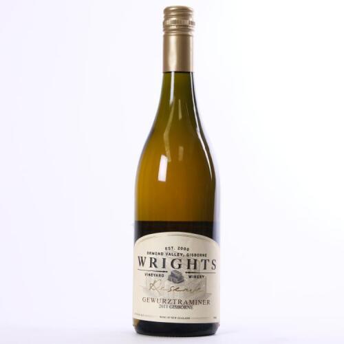 (1) 2011 Wright's Reserve Gewurztraminer, Gisborne