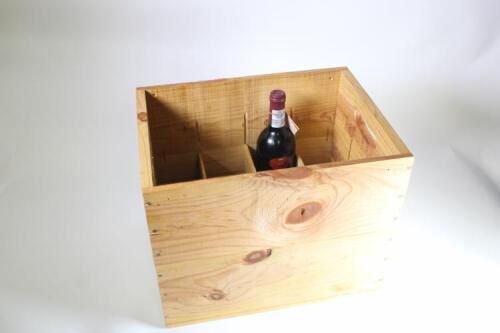 (6) Wooden wine crates
