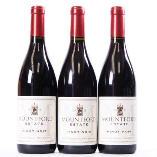 (3) 2011 Mountford Estate Pinot Noir, Waipara