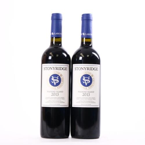 (2) 2013 Stonyridge Vineyard Larose, Waiheke