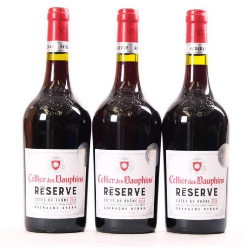 (3) 2018 Cellier des Dauphins Reserve Cotes du Rhone