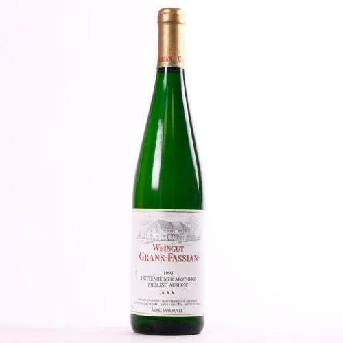 (1) 1993&nbsp;Weingut Grans-Fassian Trittenheimer Apotheke, Riesling Auslese *** Nr. 1, Mosel Saar Ruwer