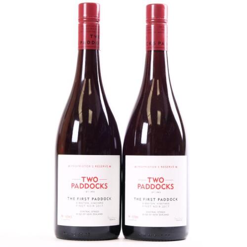 (2) 2017 Two Paddocks The First Paddock Pinot Noir, Gibbston