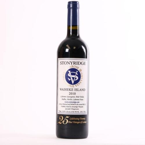 (1) 2010 Stonyridge Vineyard Larose, Waiheke