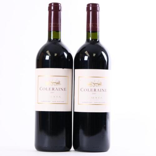 (2) 2007 Te Mata Estate Coleraine, Hawkes Bay