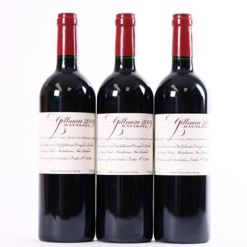 (3) 2009 Gillman Vineyard Red, Matakana