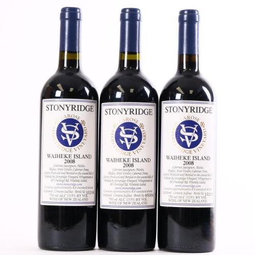 (3) 2008 Stonyridge Vineyard Larose, Waiheke
