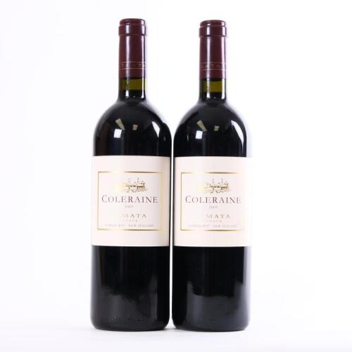 (2) 2009 Te Mata Estate Coleraine, Hawkes Bay