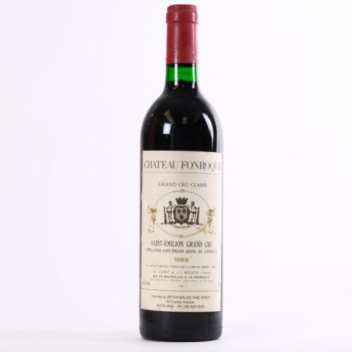 (1) 1989 Chateau Fonroque, St Emilion