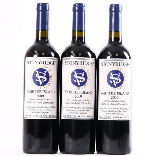 (3) 2009 Stonyridge Vineyard Larose, Waiheke