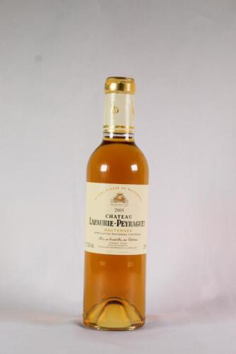 (1) 2005 Chateau Lafaurie Peyraguey 375ml
