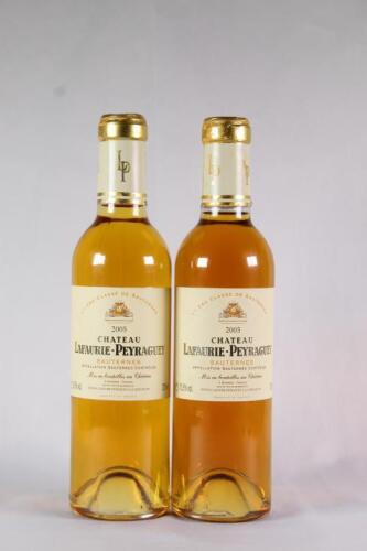 (2) 2005 Chateau Lafaurie Peyraguey 375ml