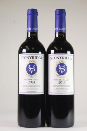 (2) 2014 Stonyridge Vineyard Larose, Waiheke