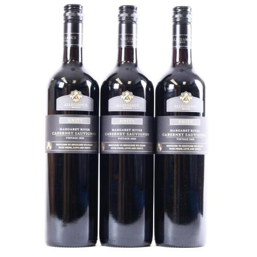 (3) 2020 Allegiance Unity Cabernet Sauvignon, Margaret River WA