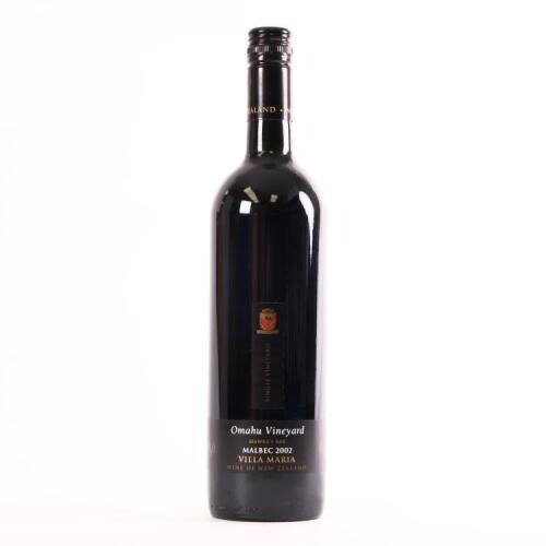 (1) 2002 Villa Maria Omahu Vineyard Malbec, Gimblett Gravels