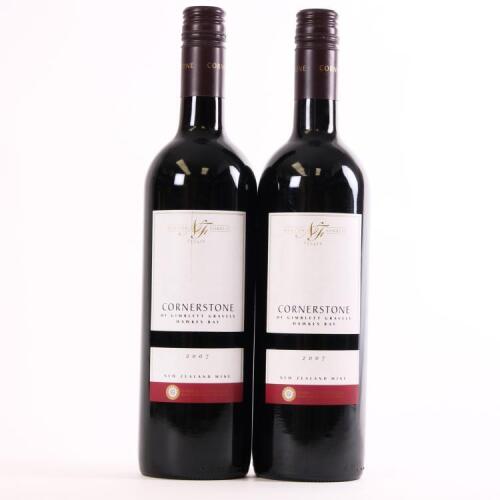 (2) 2007 Newton-Forrest Cornerstone Cabernet Sauvignon/Merlot/Malbec, Gimblett Gravels