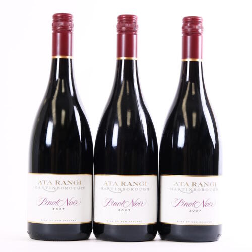 (3) 2007 Ata Rangi Pinot Noir, Martinborough