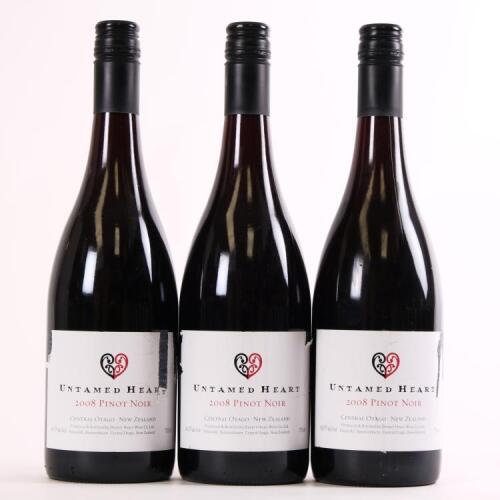 (3) 2008 Desert Heart Untamed Heart Pinot Noir, Central Otago