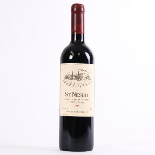 (1) 2010 St Nesbit Merlot/Cabernet Franc/Petit Verdot, Karaka