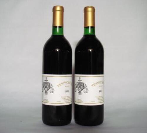 (2) 1991 Yeringberg Propiertary Red, Yarra VIC