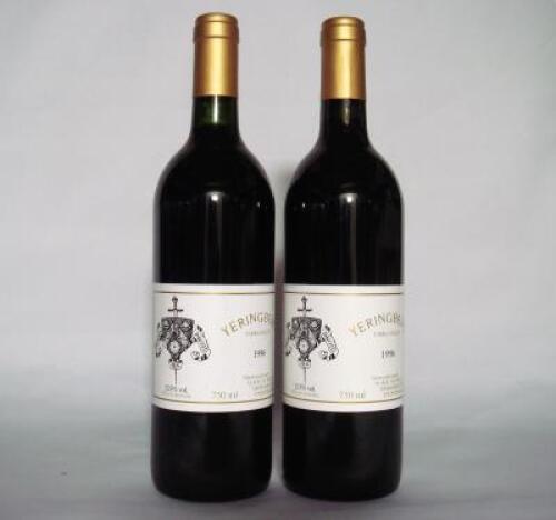 (2) 1996 Yeringberg Propiertary Red, Yarra VIC