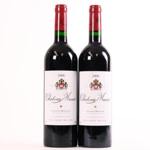 (2) 2008 Chateau Musar, Bekaa Valley Lebanon