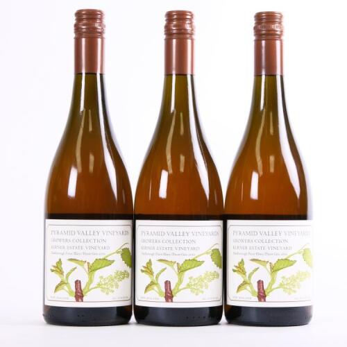 (3) 2012 Pyramid Valley Vineyards Kerner Estate Vineyard Pinot Blanc/Pinot Gris, Marlborough
