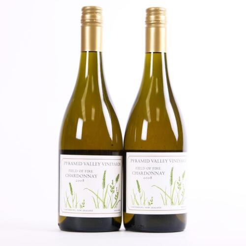 (2) 2008 Pyramid Valley Vineyards Field of Fire Chardonnay, Waikari