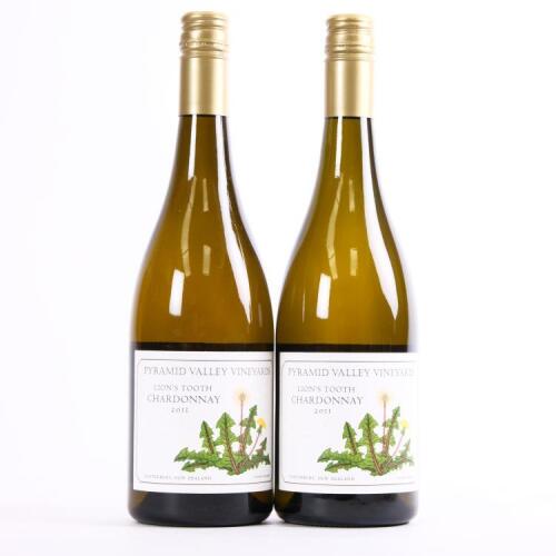 (2) 2011 Pyramid Valley Vineyards Lion's Tooth Chardonnay, Waikari