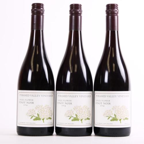 (3) 2014 Pyramid Valley Vineyards Angel Flower Pinot Noir, Waikari
