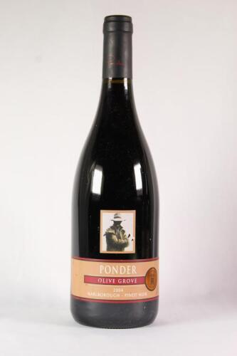(1) 2004 Ponder Estate Olive Grove Pinot Noir, Marlborough