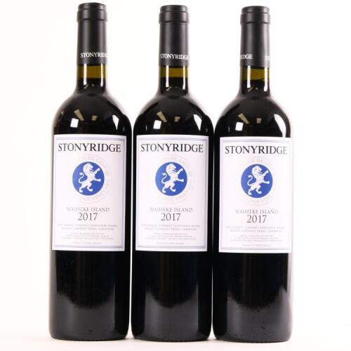 (3) 2017 Stonyridge Vineyard Coeur de Lion, Waiheke