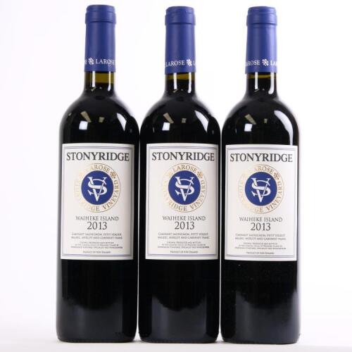 (3) 2013 Stonyridge Vineyard Larose, Waiheke
