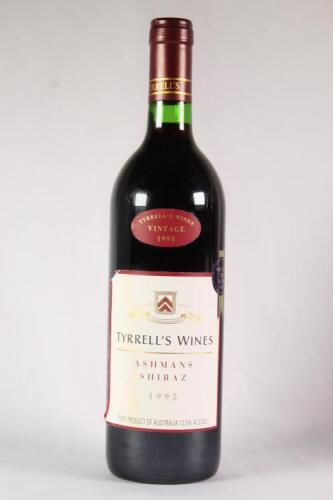 (1) 1995 Tyrrells Ashmans Shiraz, NSW/SA