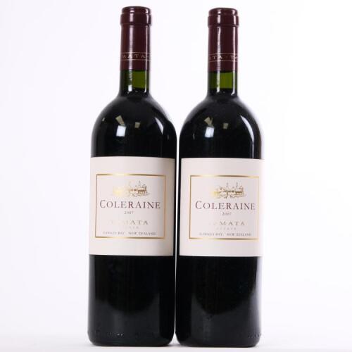 (2) 2007 Te Mata Estate Coleraine, Hawkes Bay
