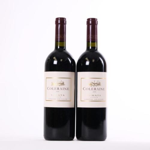 (2) 2009 Te Mata Estate Coleraine, Hawkes Bay
