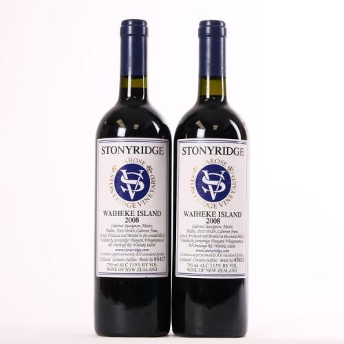 (2) 2008 Stonyridge Vineyard Larose, Waiheke