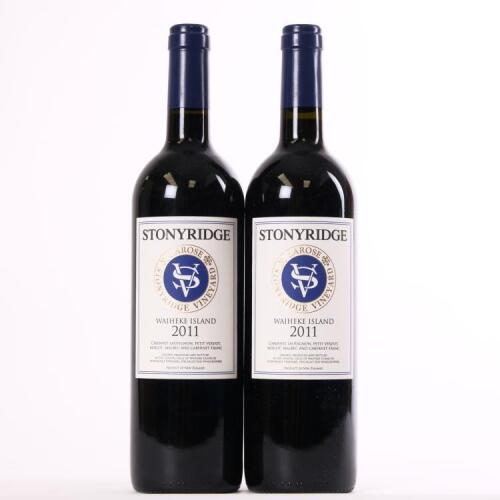 (2) 2011 Stonyridge Vineyard Larose, Waiheke