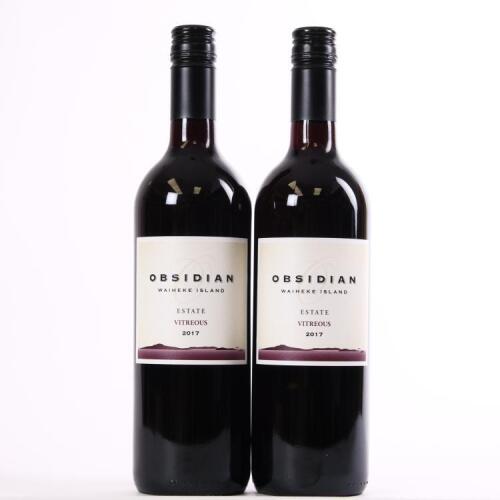 (2) 2017 Obsidian Estate Vitreous, Waiheke