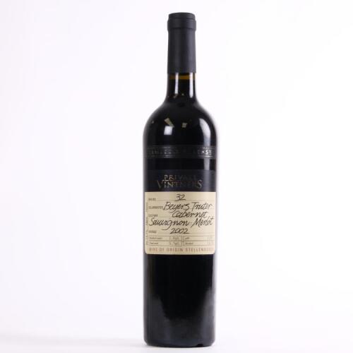 (1) 2002 Private Vintners Beyers Truter Cabernet Sauvignon/Merlot, Stellenbosch South Africa