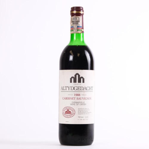 (1) 1988 Altydgedacht Cabernet Sauvignon, Durbanville South Africa