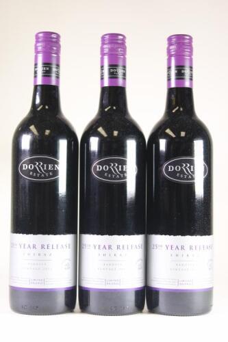 (3) 2013 Dorrien 25th Year Release Shiraz, Barossa SA