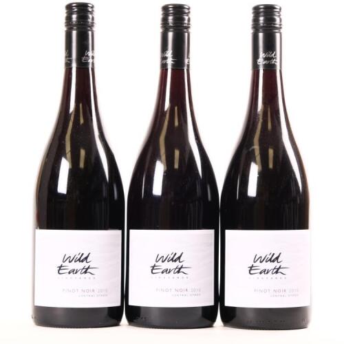 (3) 2010 Wild Earth Pinot Noir, Central Otago