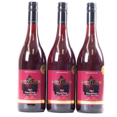 (3) 2013 St Clair Estate Selection Pinot Noir, Marlborough
