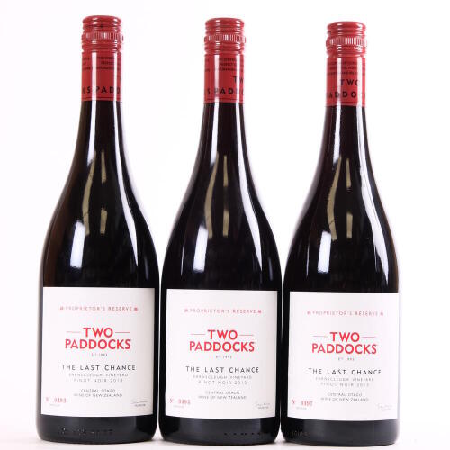 (3) 2013 Two Paddocks The Last Chance Pinot Noir, Earnscleugh