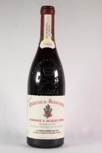 (1) 1990 Chateau de Beaucastel Chateauneuf du Pape Hommage Jacques Perrin, Rhone