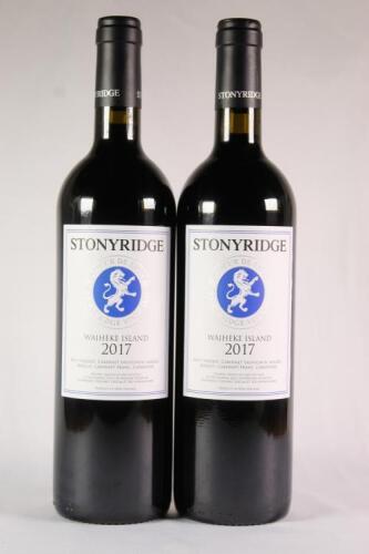 (2) 2017 Stonyridge Coeur De Lion, Waiheke