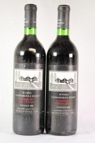 (2) 1989 Wynns Black Label Cabernet Sauvignon, Coonawarra SA